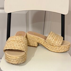 Women's Espadrille Slip On Heels